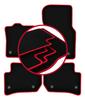 Велюровые коврики с красной окантовкой для: Jaguar F-Pace Внедорожник (2016-)