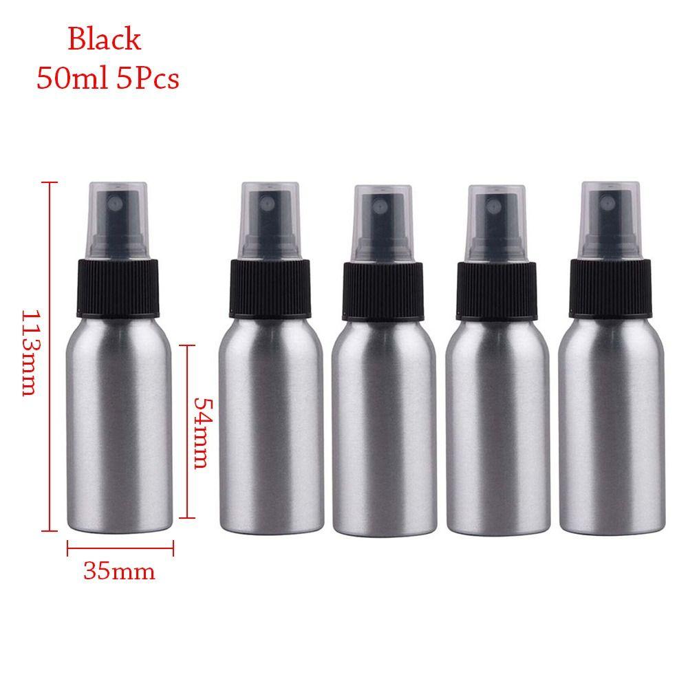 5 шт. дорожных многоразовых пустых флаконов-распылителей для духов, алюминиевый распылитель для духов