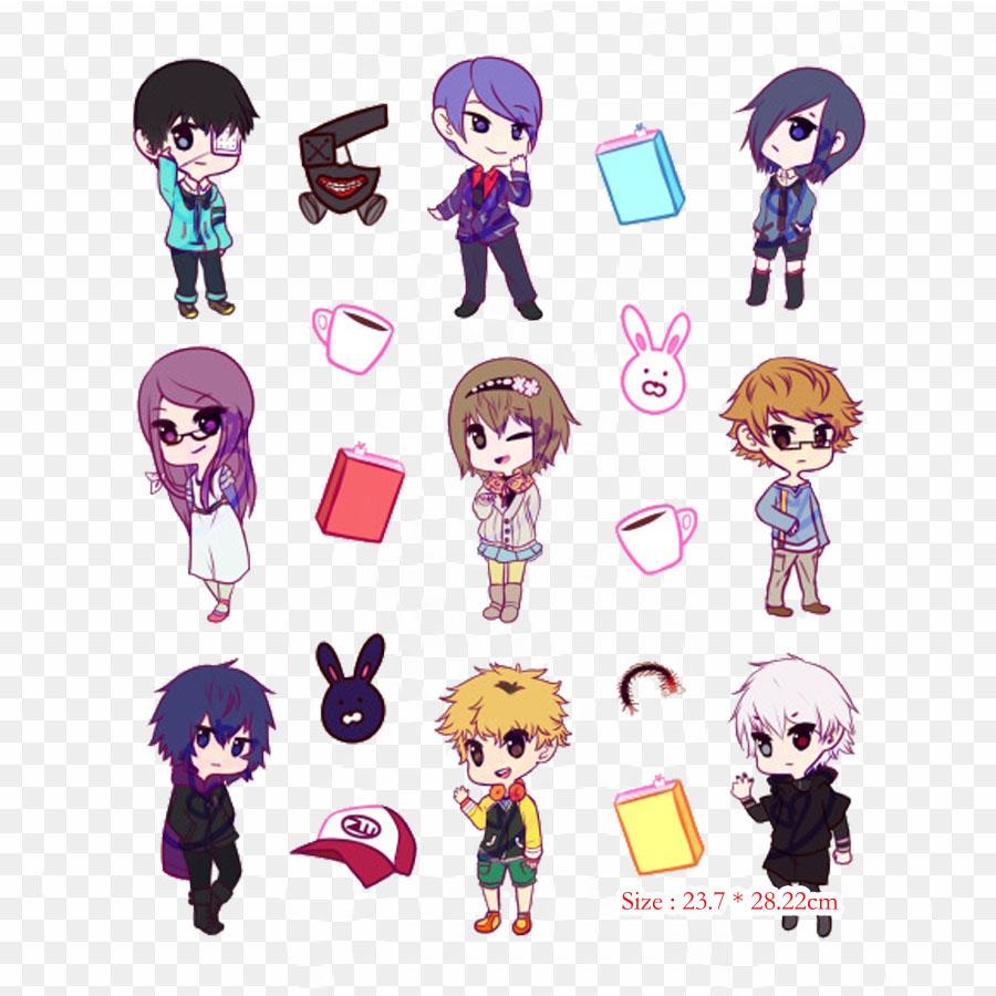 Токийский гуль Awesome Кен Канеки Токийский гуль железные нашивки для одежды, наклейки с аппликацией на одежду, термочувствительная нашивка на заказ