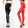 1Pc PU Leather Skinny Sheath Leather Pants Bright Solid Color Sexy Women's Hip Lifting