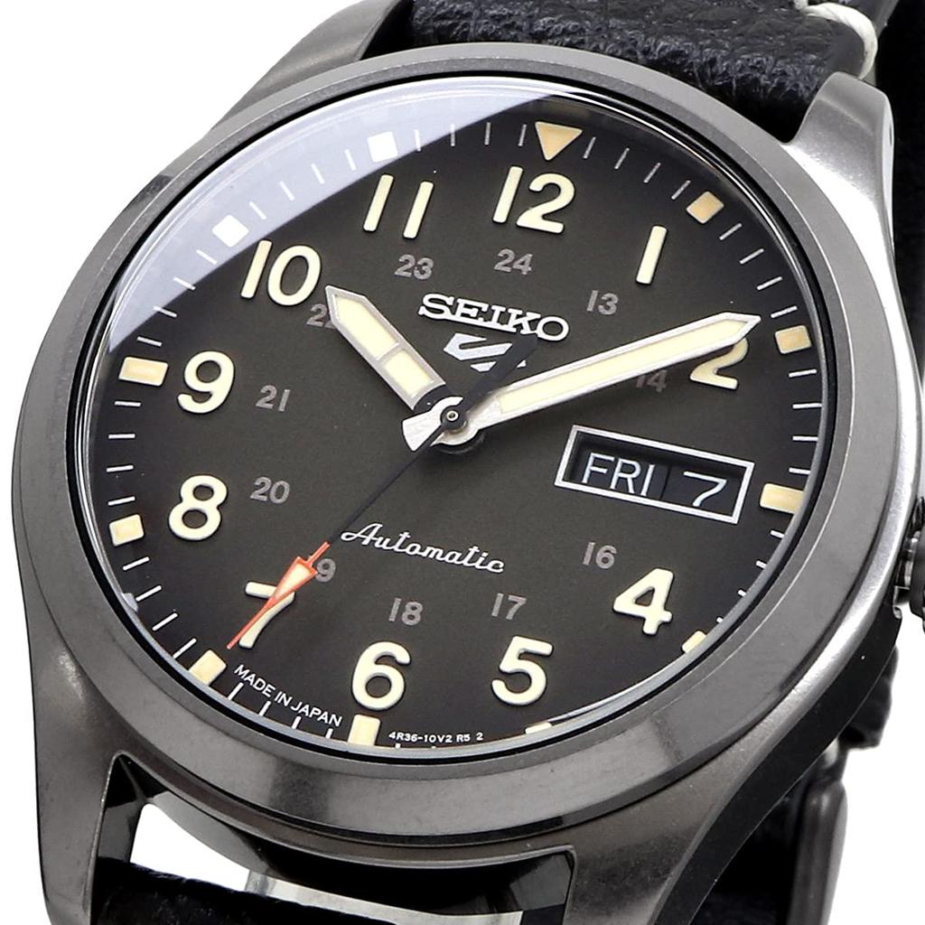 Seiko 5 Спортивный специалист Стиль Механический Распределение Ограниченная Модель Часы Seiko Five Sports Сделано в Японии SRPG41 Черная Кожа [Seiko] Мужские