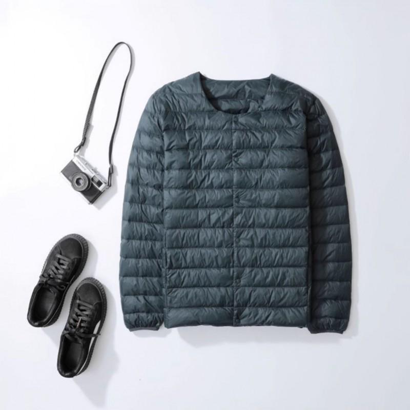 Mens Lightweight Down Vest Winter - Slim Fit Warm Thin Puffer Middle-Aged Senior Fathers Office Casual Wear