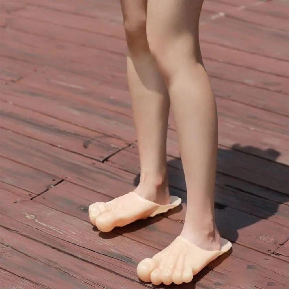 Тапочки с имитацией большого пальца ноги, забавные тапочки с пятью пальцами, обувь для вечеринок на Хэллоуин и