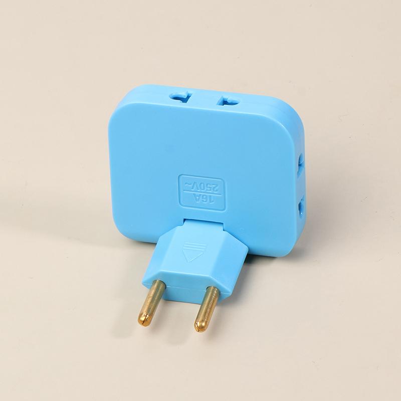 Вращающаяся на 180 градусов розетка 3-в-1 EU Plug Converter Удлинитель для путешествий EU Multi-Plug Тонкий беспроводной адаптер для розеток Розетки