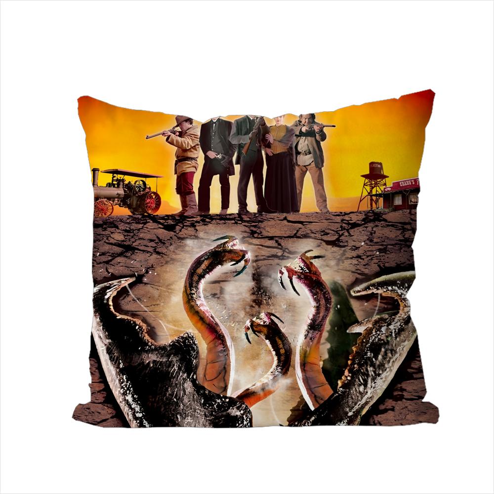 TTremors Movie Pillow Case For Car Sofa Decorative Home Doublesided Print Plush Square Throw Pillow Cushion Cover