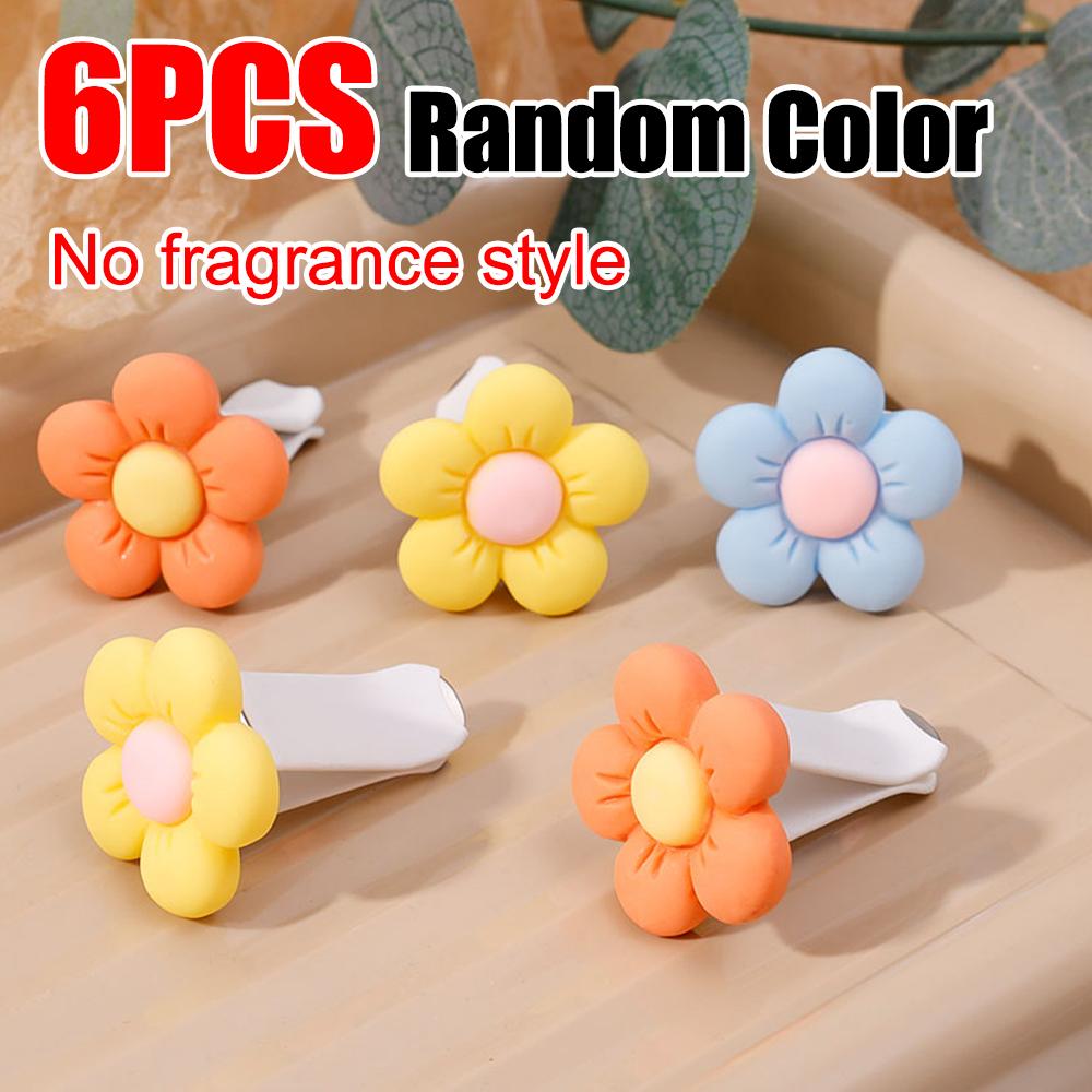 Автомобильный воздухозаборник Ароматерапевтический зажим Лечебный маленький цветок Украшения Аксессуары Автомобильный кондиционер Дефлектор Ароматные ломтики Держатель