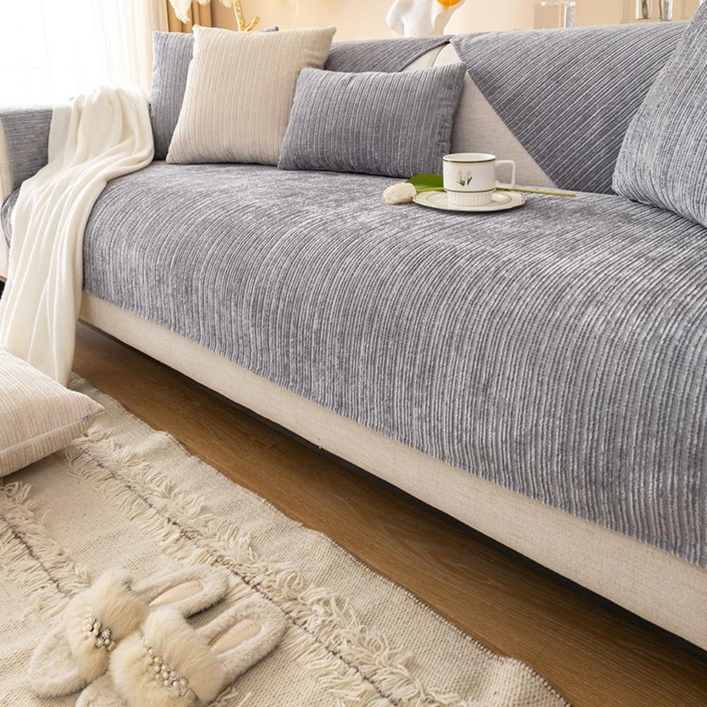 Скандинавская премиальная шенилловая подушка для дивана 2024 новая универсальная накидка на диван для четырех сезонов подушка для сиденья нескользящая накидка ткань полотенце