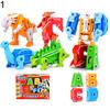 A-G English Letter Transformation Alphabet Dinosaur Robot Child Educational Toy