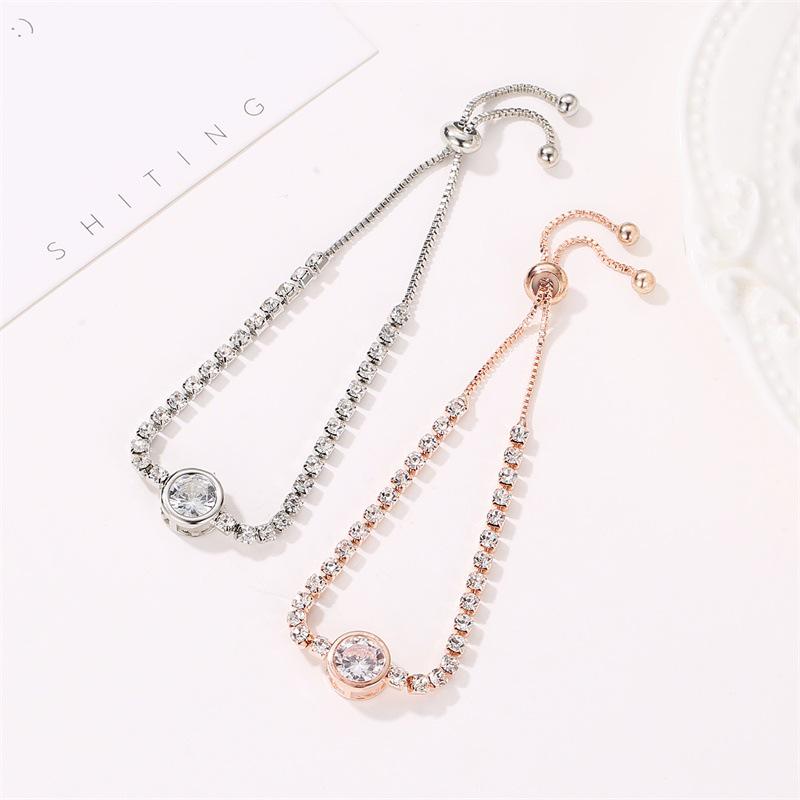 Модный браслет Love из розового золота, небольшой, свежий, простой, женский браслет, трендовые аксессуары ADM