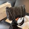Denim Bag Autumn New Versatile Leisure Time Zipper Decoration Single Shoulder Crossbody Bag Good Looking Practical Lady Bag