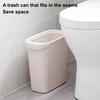 Тонкий мусорный бак, большая емкость, высокая прочность, легко чистить, контейнер для мусора в ванной, декоративное мусорное ведро
