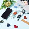 Heart-shaped Headphone Cable Organizer, Earphone Cable Organizer, PU Leather Headphone Cable Organizer, Men's and Women's Gifts for Couples