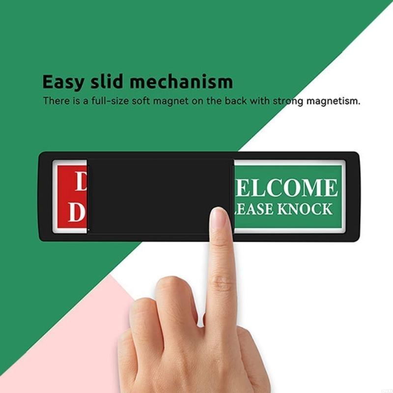 62KD Do Not Disturb Convenient Room Sign Vacant Occupied Door Signs In Use Slider for Bathroom and Meeting