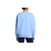 Under Armour Rival Loose Crew Neck Long Sleeve Sweatshirt Women Tops Sky-Blue 1386463-465