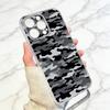 Камуфляжный Чехол Для Телефона Для iPhone 17 16 15 14 13 12 11 Mini Pro Max Plus Прозрачный Чехол