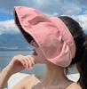 Женская складная шляпа от солнца с широкими полями - Защита от УФ для летнего велоспорта