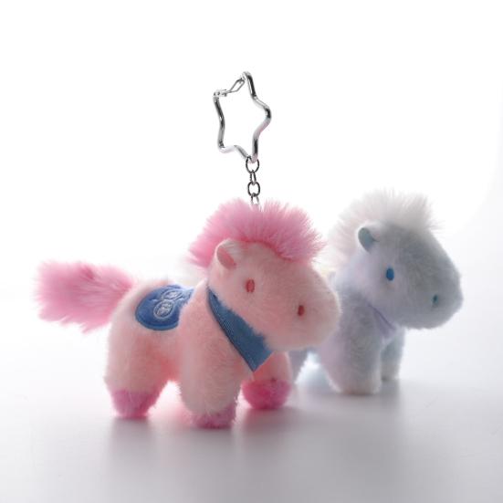 Реалистичный брелок-пони, плюшевая игрушка, милый брелок-пони, мини-подвеска в виде животного, легкий талисман на удачу, подарок для детей, друзей