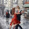 DIY 5D Diamond Painting Romantic Dancing Lovers Cross Stitch Diamond Embroidery Patterns Rhinestones
