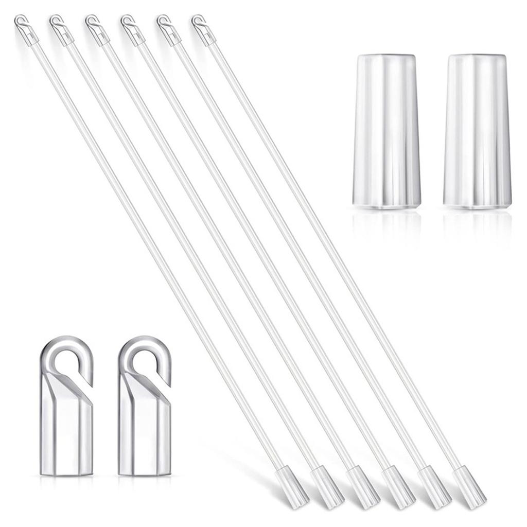 43 см удлинитель для шторной рейки, набор для украшения окон дома и офиса, прозрачный