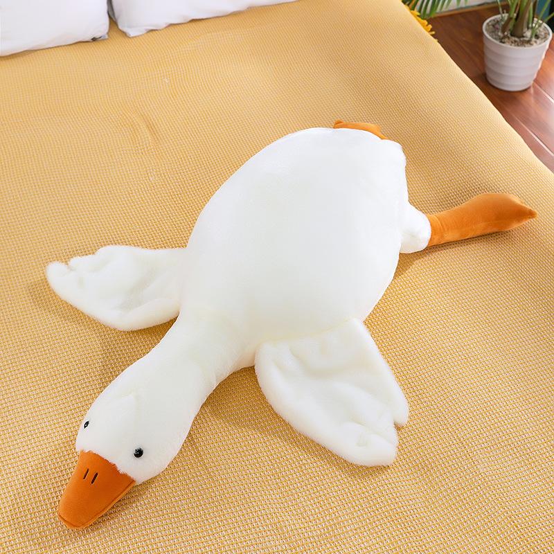 50-190cm White Hug Stuffed Animal Duck Kawaii Large 7 Colors Giant Goose Plush Toy Sleeping Pillow Big Christmas Gift for Friend