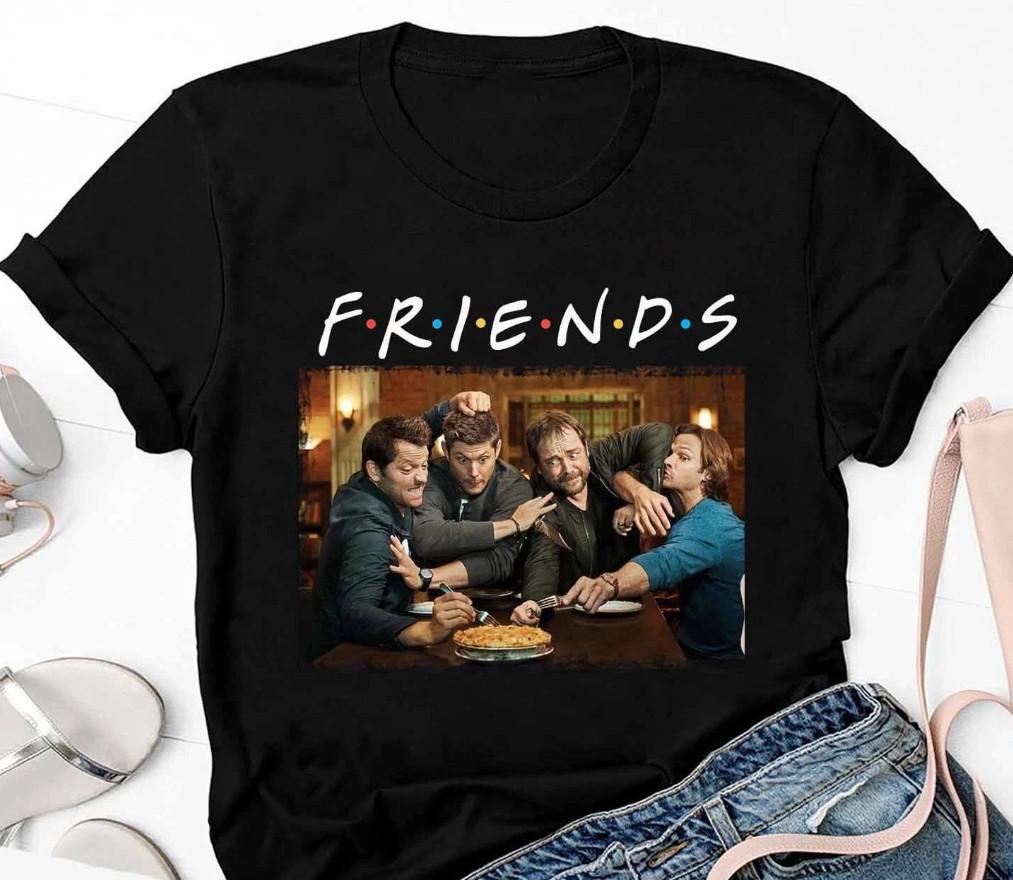 Friends Supernatural Sam And Dean TV Series T-shirt size S-5XL