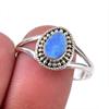 Кольцо из стерлингового серебра 925 пробы с натуральным австралийским опалом, размер 9,5 h9G18