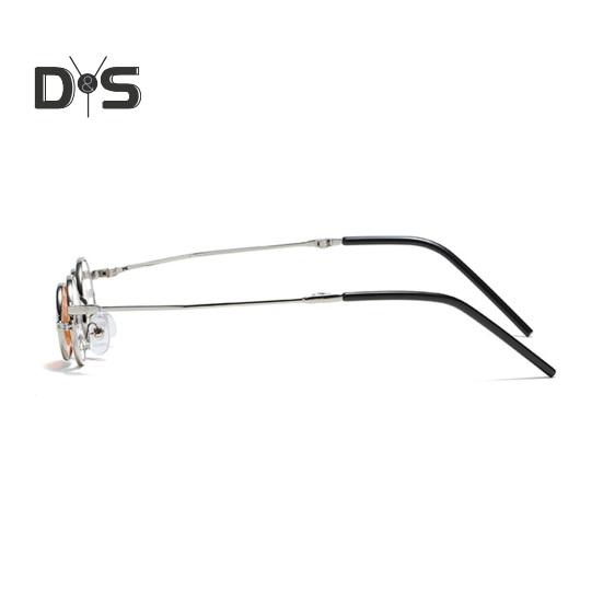 Круглые солнцезащитные очки с откидной оправой, маленькие круглые поляризованные очки для мужчин и женщин, ретро-панк, солнцезащитные очки UV400 для вечеринки в стиле рейв