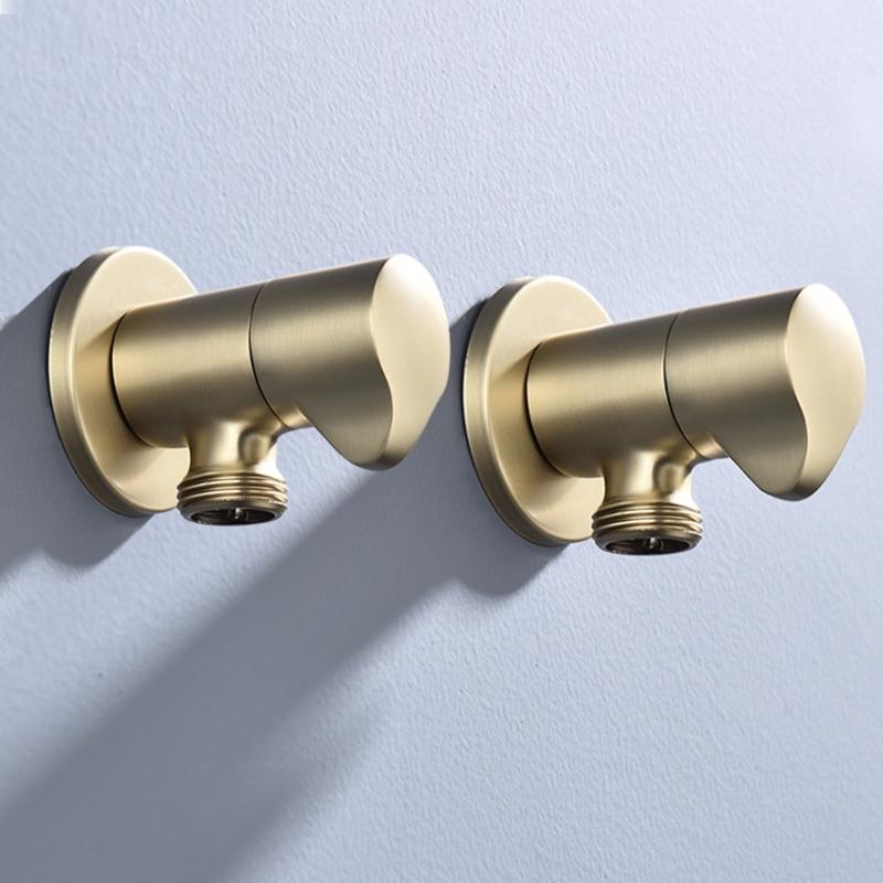 High Temperature Pressure Resistant Angle Valves Easy Installation Standard G1/2 Thread Leak Proof Valves for Plumbing