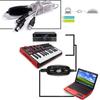 for Keyboard PC for Electric Piano MIDI to USB Cable MIDI Cable Drum Adapter USB IN-OUT Converter