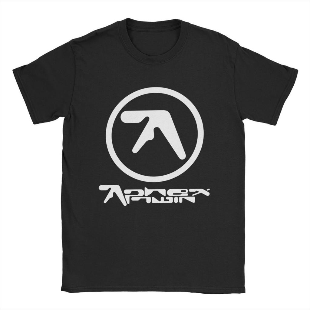 Футболка Aphex Twin для мужчин, из чистого хлопка, винтажные футболки, с круглым вырезом, с коротким рукавом, одежда, подарок на день рождения