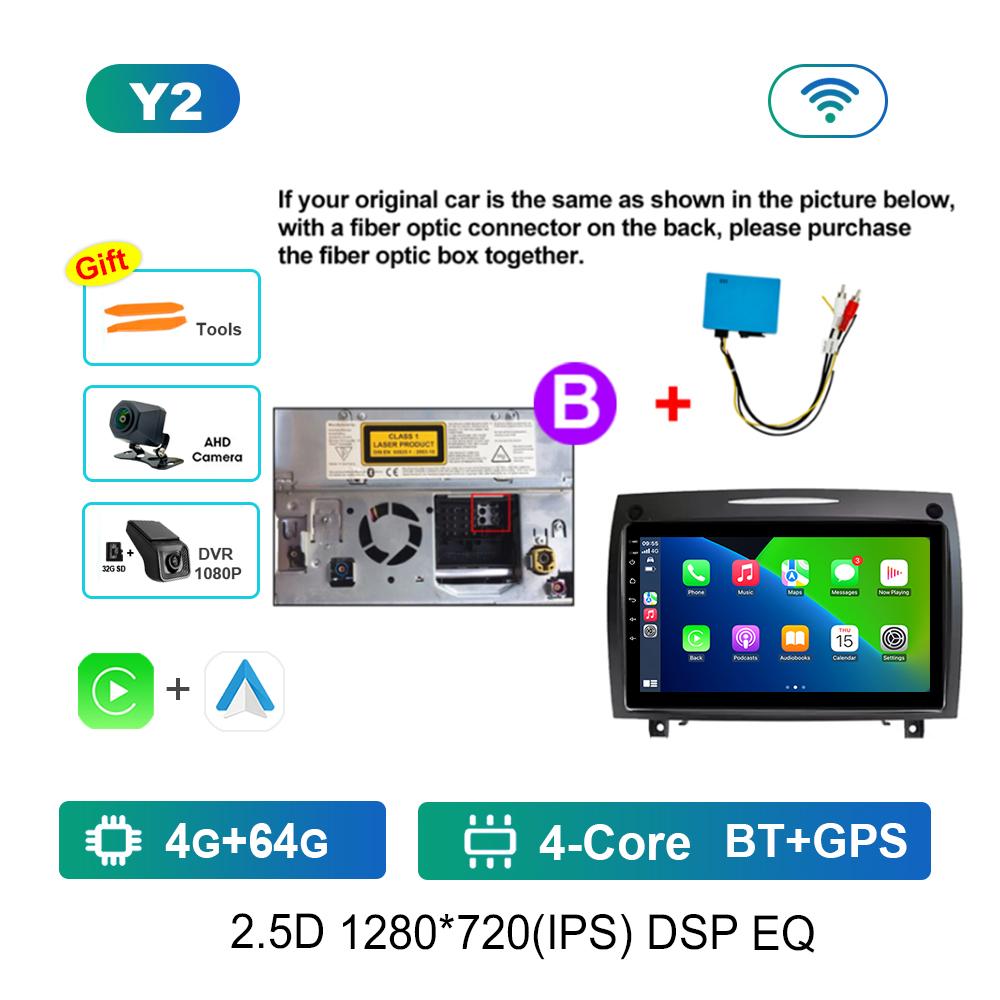 Мультимедийный плеер для автомагнитолы для Mercedes Benz SLK Class R171 2004 - 2011 Операционная система Android 4G DSP Стерео Навигация GPS WIFI IPS Сенсорный экран