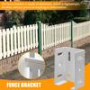 8Pcs Aluminum Fence Brackets Stable Connection Rustproof Powder Coated Surface Heavy-Duty Metal Fence Brackets Replacement