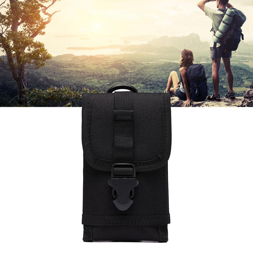Military Mobile Phone Bag Leisure Nylon Waterproof Multifunction Phone Waist Pack for Outdoor