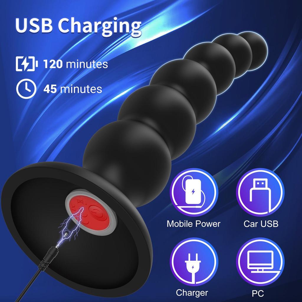 Вибрирующий анальный стимулятор и массажер точки G Anruibalong для заднего двора для мужчин и женщин.