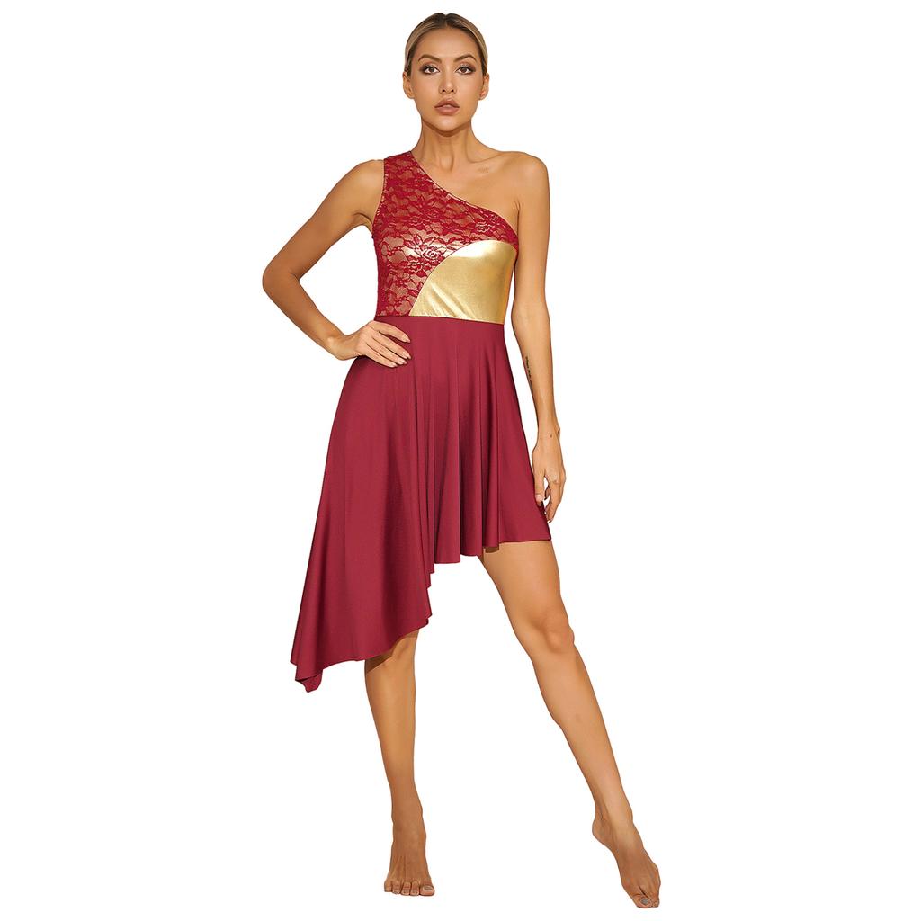 Женское платье с металлическими цветными блоками, танцевальное платье для поклонения, литургический лирический танцевальный костюм