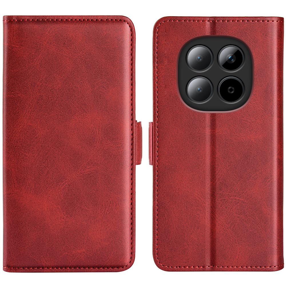 Для Xiaomi Poco M8 5G/Redmi Note 15 5G (Глобальный) Чехол-кошелек из телячьей кожи с текстурой