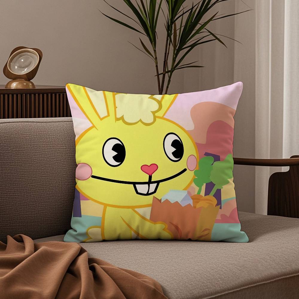 N-Ореховый H-Счастливое Дерево Друзья Наволочка Комфорт Диван-Кровать Шёлковая элегантная Невидимая молния Индивидуальная Декоративная наволочка