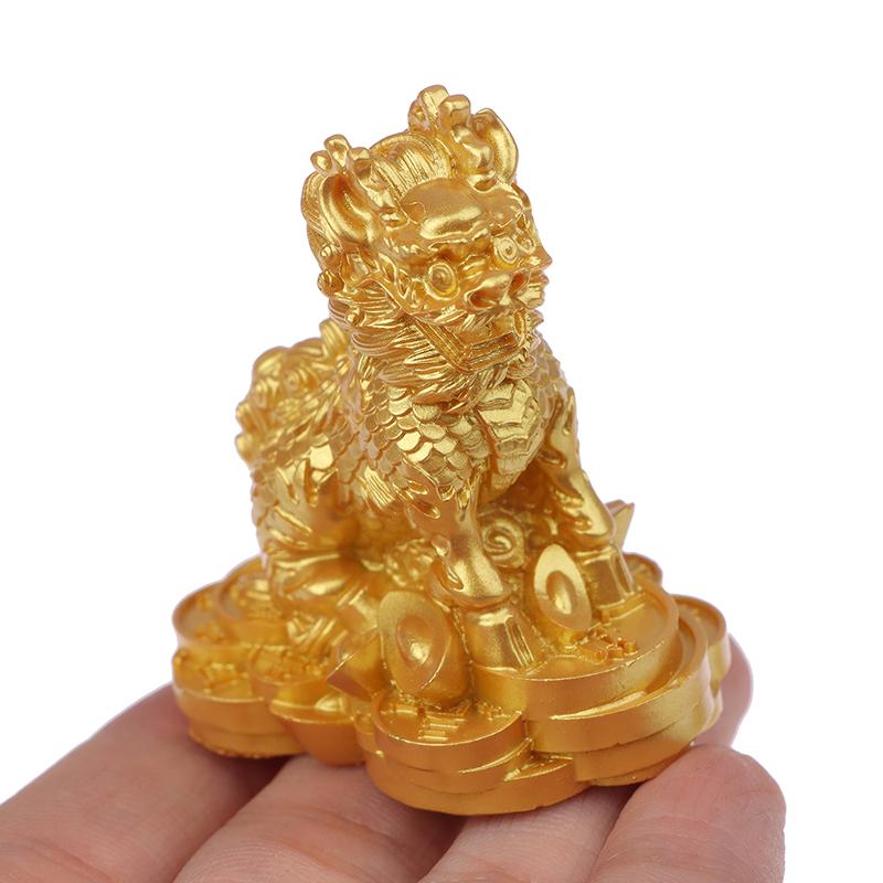 1 пара китайских медных статуэток бога-зверя фэншуй Килин Чи-Лин Килин для украшения дома