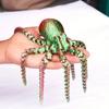Новая 19 см 3D-печатная фигурка осьминога с гибкими суставами для домашнего офиса, декор стола, украшение для стола в виде животного из океана, идеальная подарочная игрушка