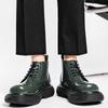 Мужские ботинки из черной кожи в британском стиле - Дизайн с увеличением роста, Прочные и стильные для осени, зимы и повседневных нарядов