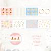 Journal GO 3x200cm Sweet Cute Cartoon Tape Student DIY Stationery Decoration Stickers for Scrapbook Collage Junk Journal Card