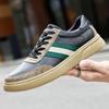 Fashion Genuine Leather Italian Men's Casual Shoes Luxury Handmade Sneakers for Men Sport Comfort Designer Shoes Tennis Skateboard Shoes