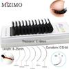 Black, Single, Grafted False Eyelashes, Thickness 0.10mm, Length 8-25mm, Natural Curvature C/D/dd, Prolonged. Make Up
