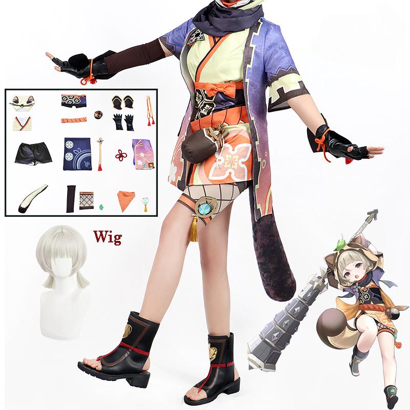 Игра Genshin Impact Sayu Косплей Костюм Для Взрослых Карнавальная Униформа Парик Аниме Хэллоуин Вечерние Костюмы Маскарад Женское Сексуальное Платье