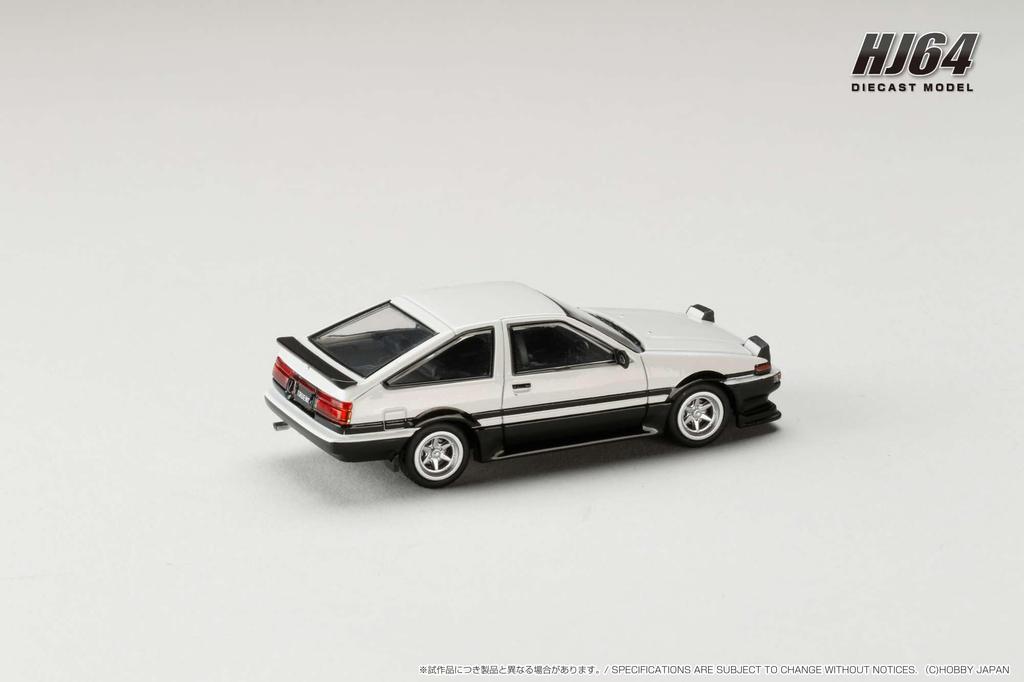 Toyota Sprinter Trueno Поздняя модель JDM Стиль 1/64 Белый/Черный