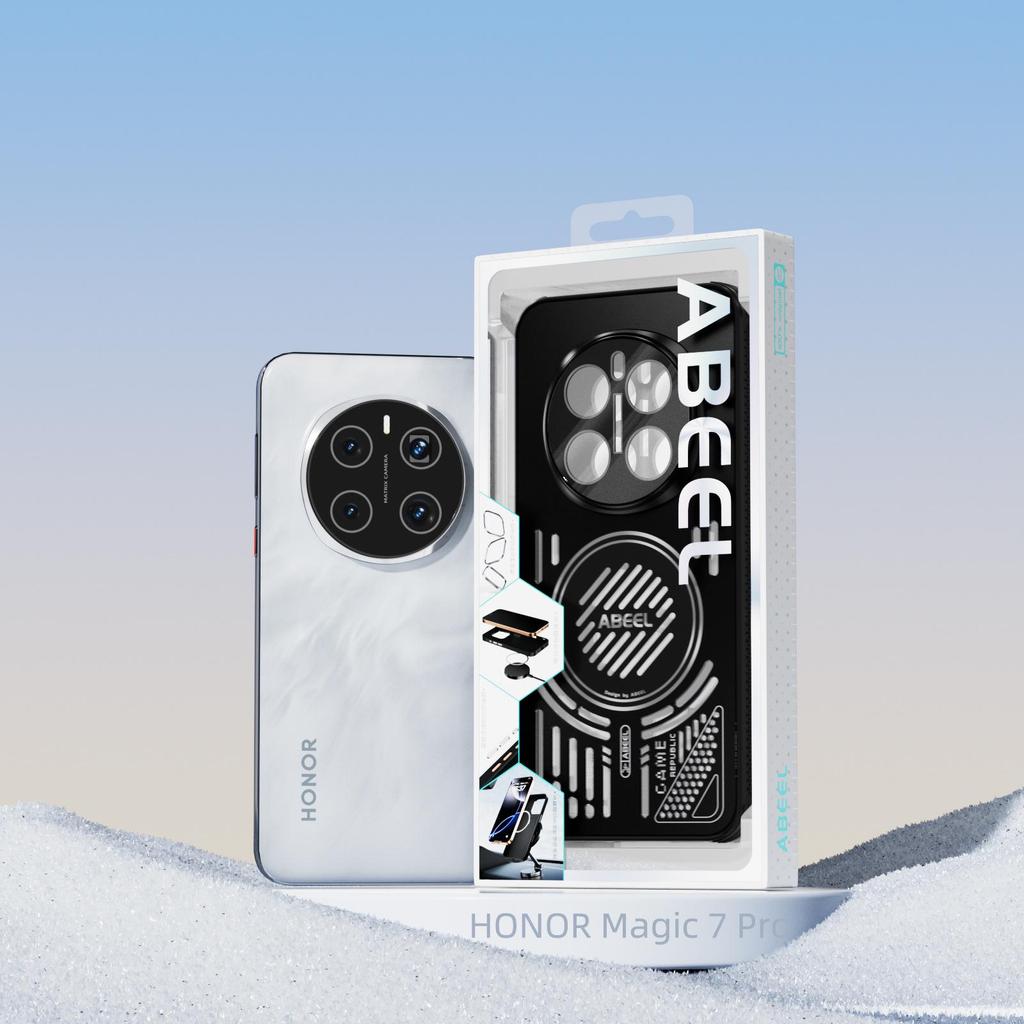 Магнитный чехол с охлаждением из алюминия Ice для HONOR Magic 7 Pro - Ударопрочная защитная крышка