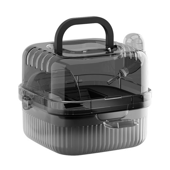 Клетка для хомяка с прозрачной верхней крышкой, матовым дизайном дна, двойного назначения для использования в помещении