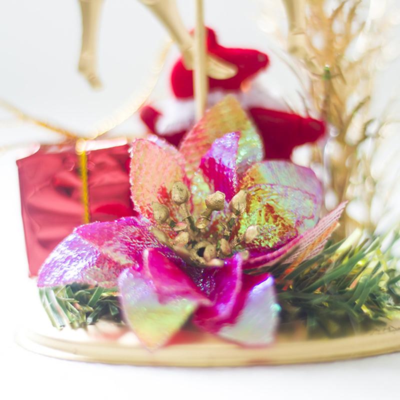 Christmas Golden Candle Holder New Year Table Ornaments Christmas Snowflake Star Iron Candlestick