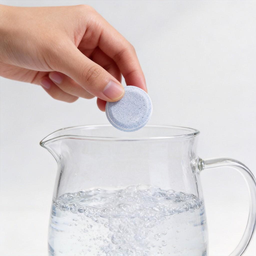 Limescale And Stain Remover Tablets For Water Bottles With Active Cleaning Formula