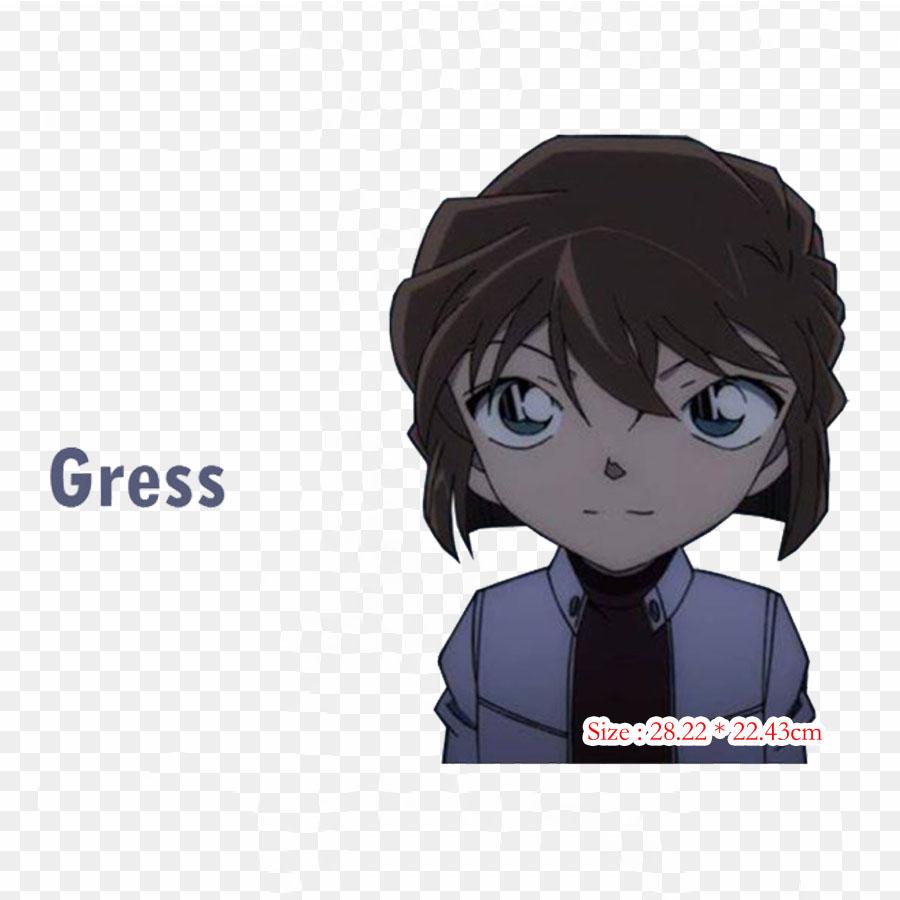 Ai Haibara Fanart Ai Haibara Conan Edogawa, железные нашивки для DIY, термопереносная одежда, футболка, термонаклейки, декоративная печать